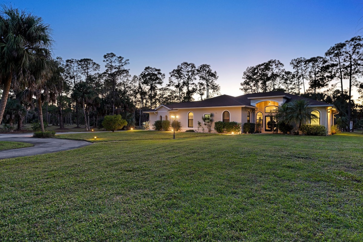 Spacious and private pool home