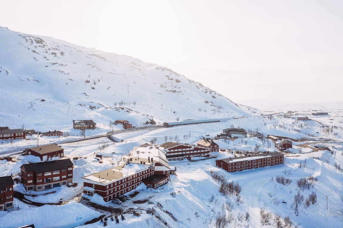 滑雪滑雪公寓，景色优美