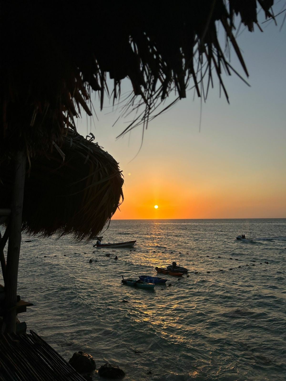 Cabaña frente al Mar Caribe