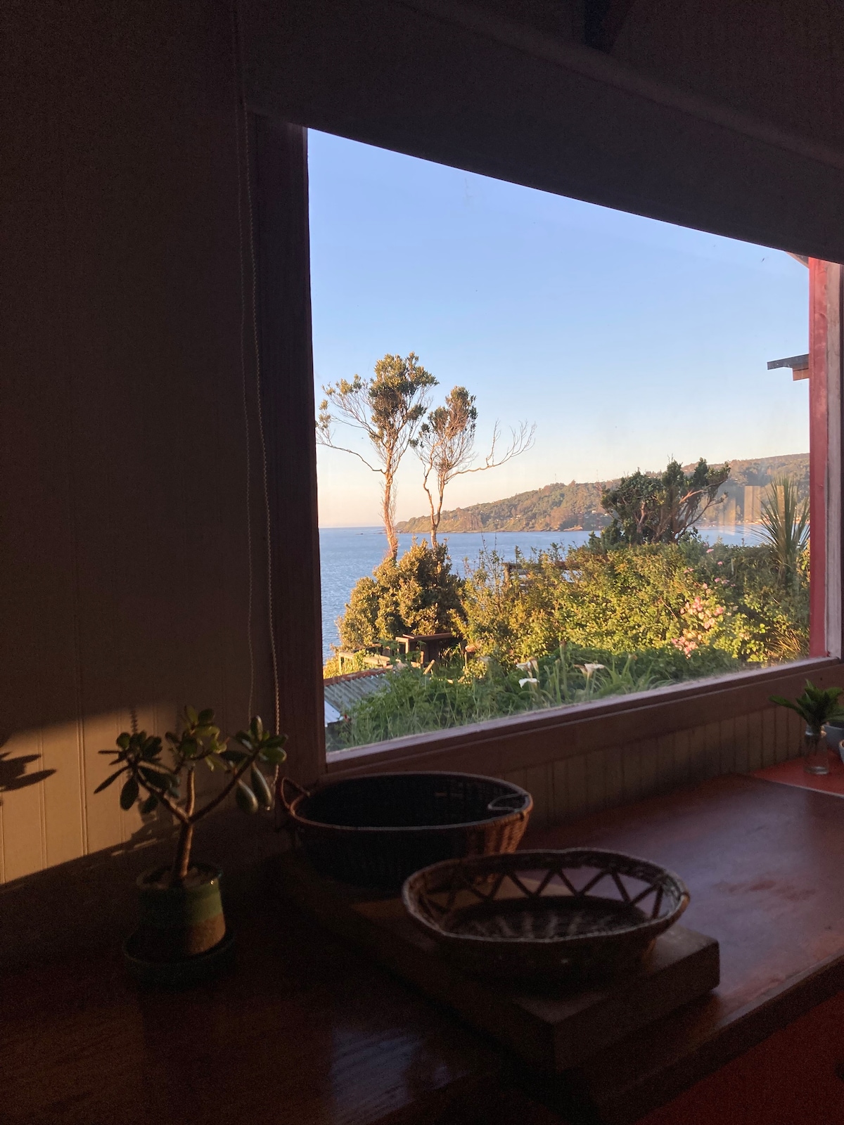 Cabaña con vista al mar