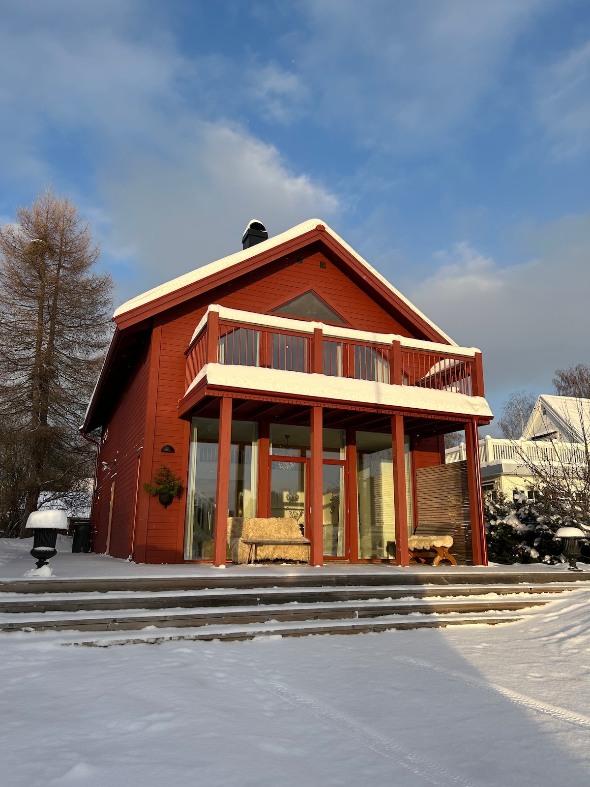 新建别墅，靠近Orsasjön