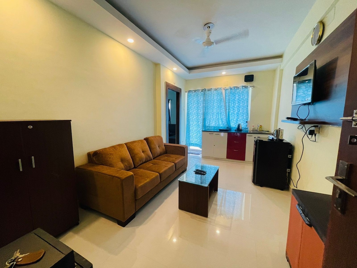 M-Habitat ~ Cosy 1Bhk Serviced Apartment in Puri