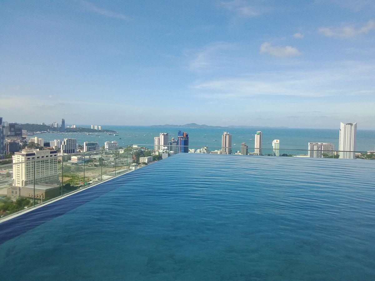 Sea & City Views at Once Pattaya Condo #16