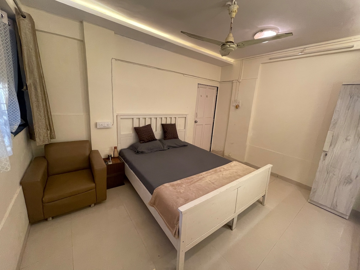 A Private white Cozy Bedroom
