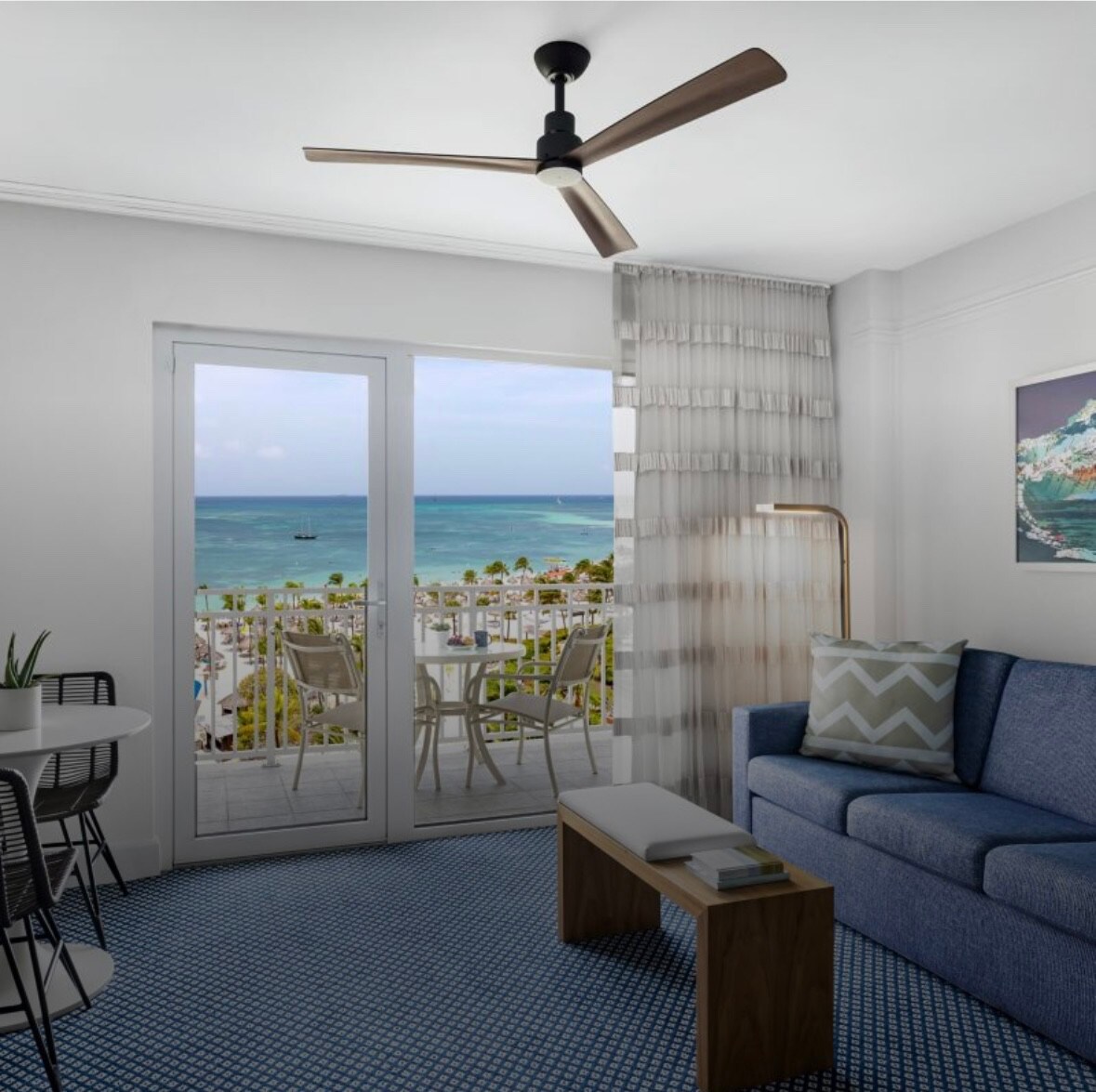万豪阿鲁巴海洋海滩度假村别墅可供4人入住