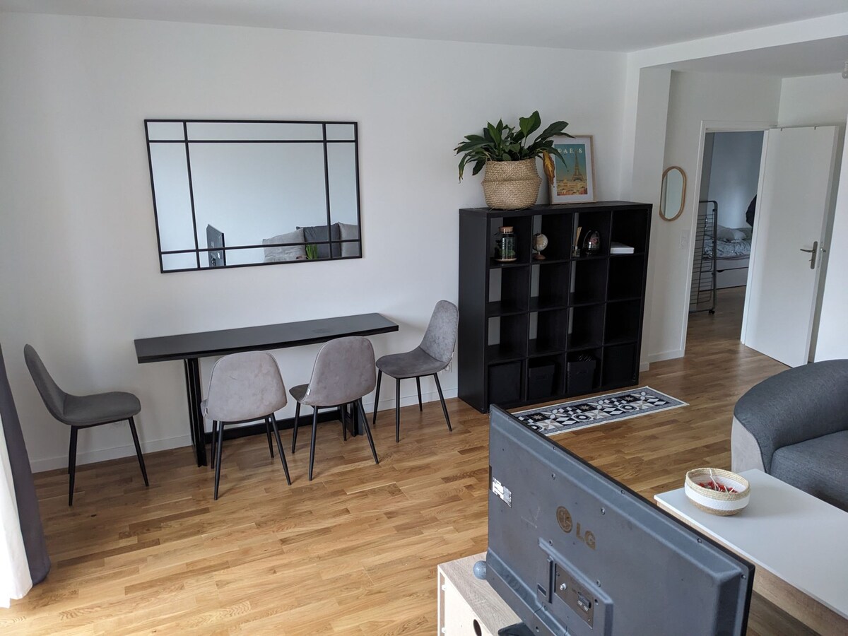 Appartement 6 pers (2 chambres) avec jardin