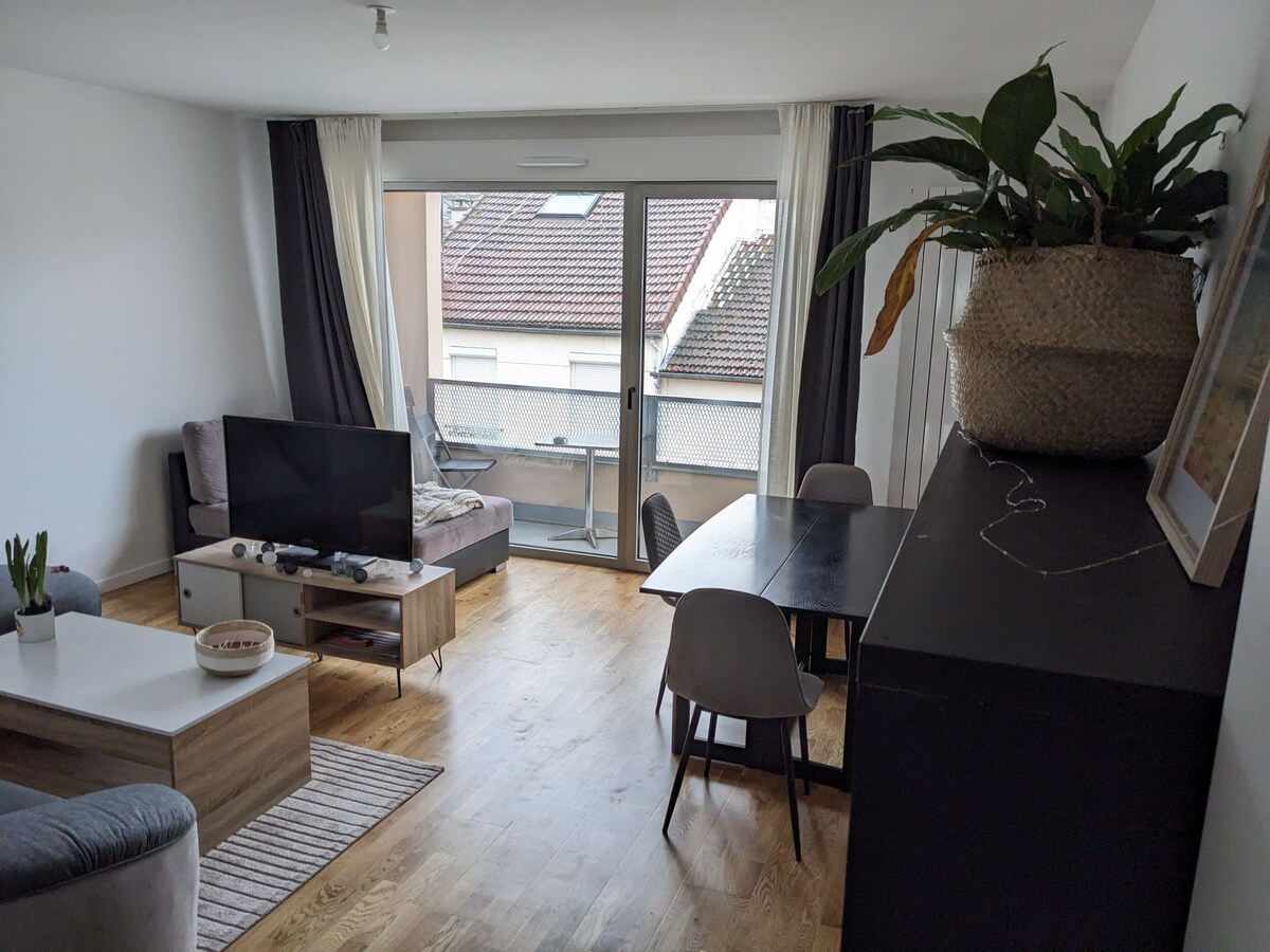 Appartement 6 pers (2 chambres) avec jardin