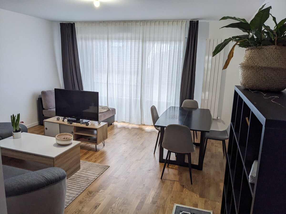 Appartement 6 pers (2 chambres) avec jardin