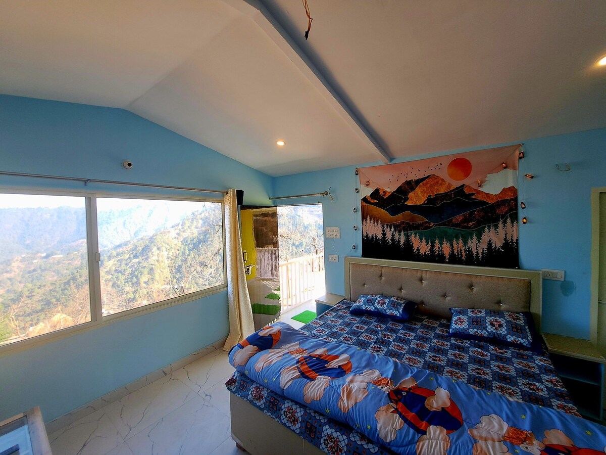 可欣赏180 °喜马拉雅景观和私人花园的乡村小屋