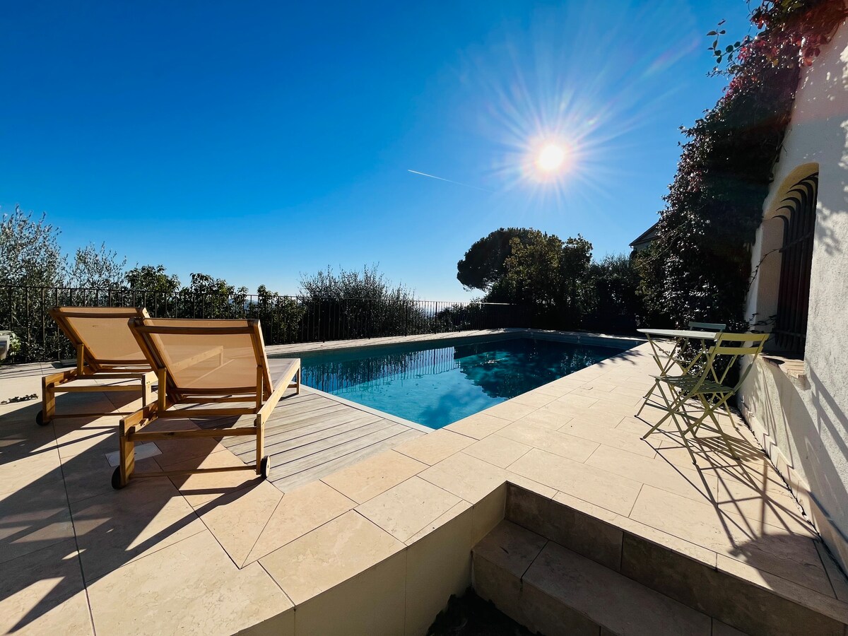 Beautiful 5 bed villa with super view in Grasse