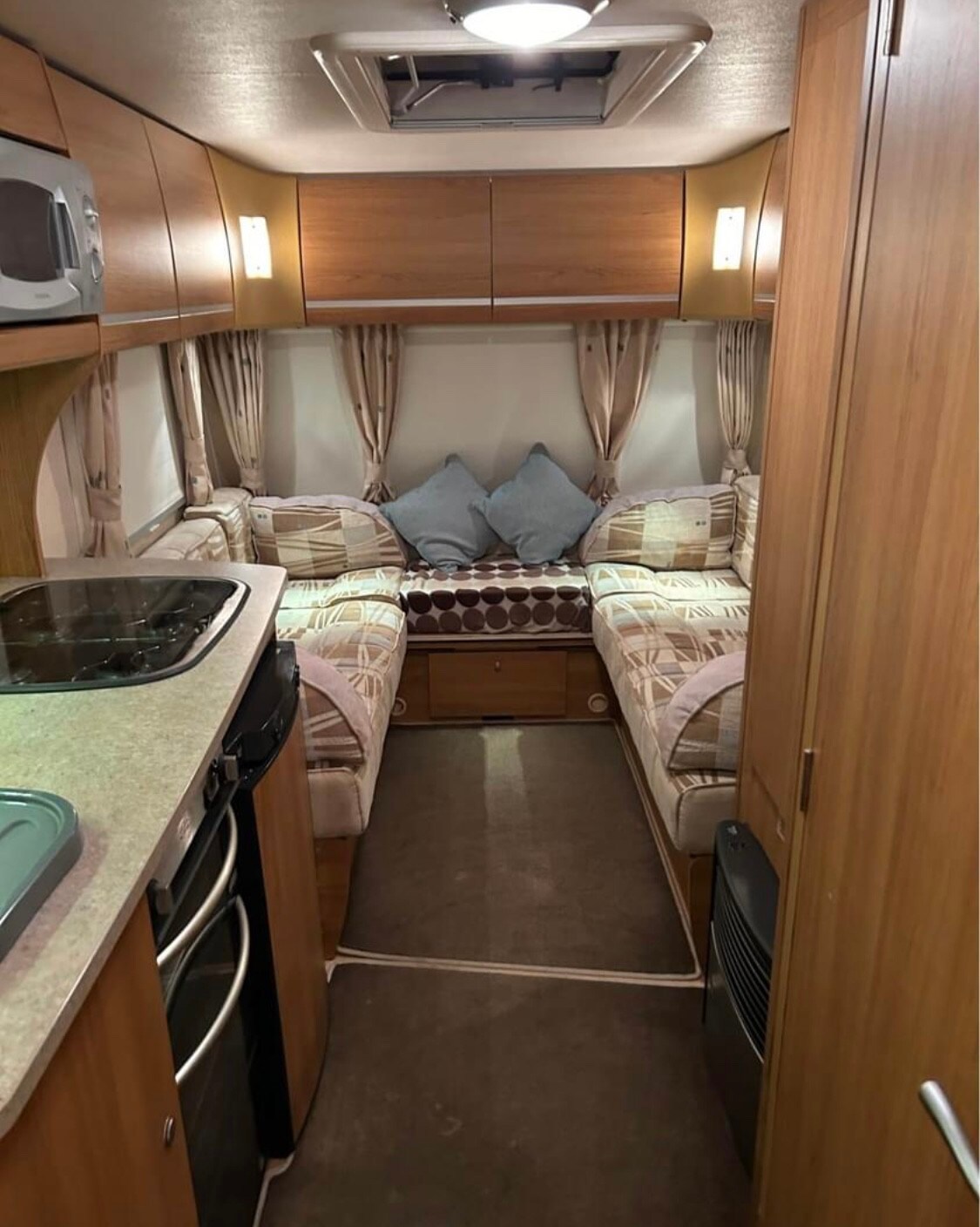 Two bedroom caravan with secure gated access