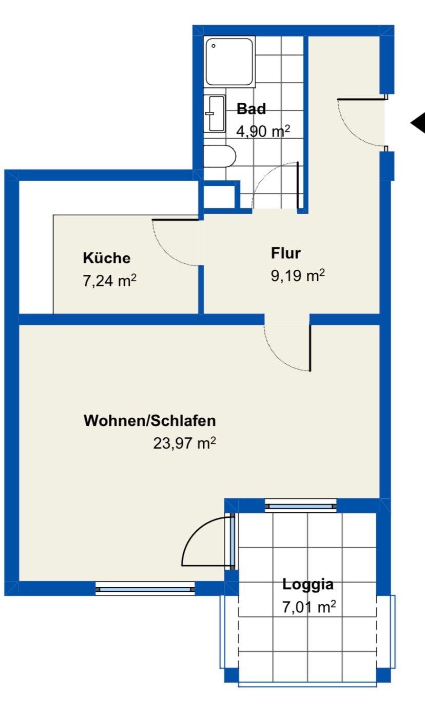 Möbliertes Apartment Speyer mit Balkon