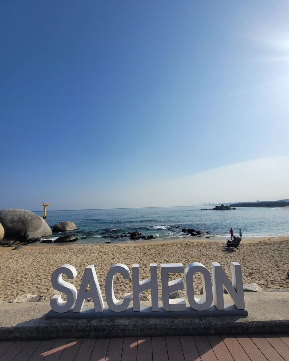 江陵四川海滩（ Gangneung Sacheon Beach ）步行3分钟新建筑（ Hwa 3号房4号房）短期出租
（合同超过一周）