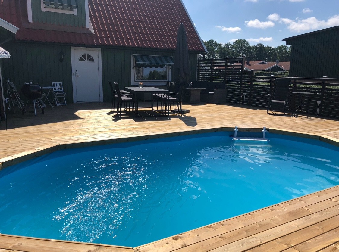 Hus på Öland med egen pool.