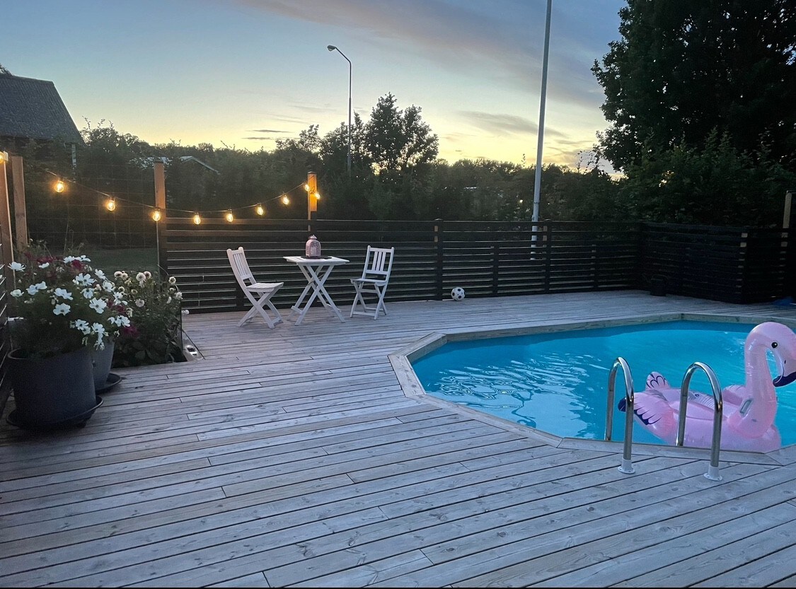 Hus på Öland med egen pool.