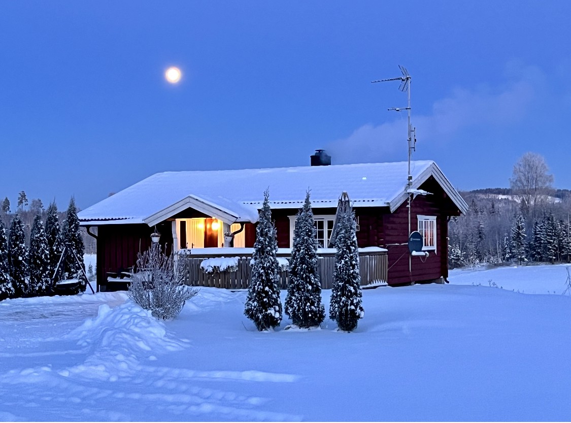 Hytte i landlig omgivelser