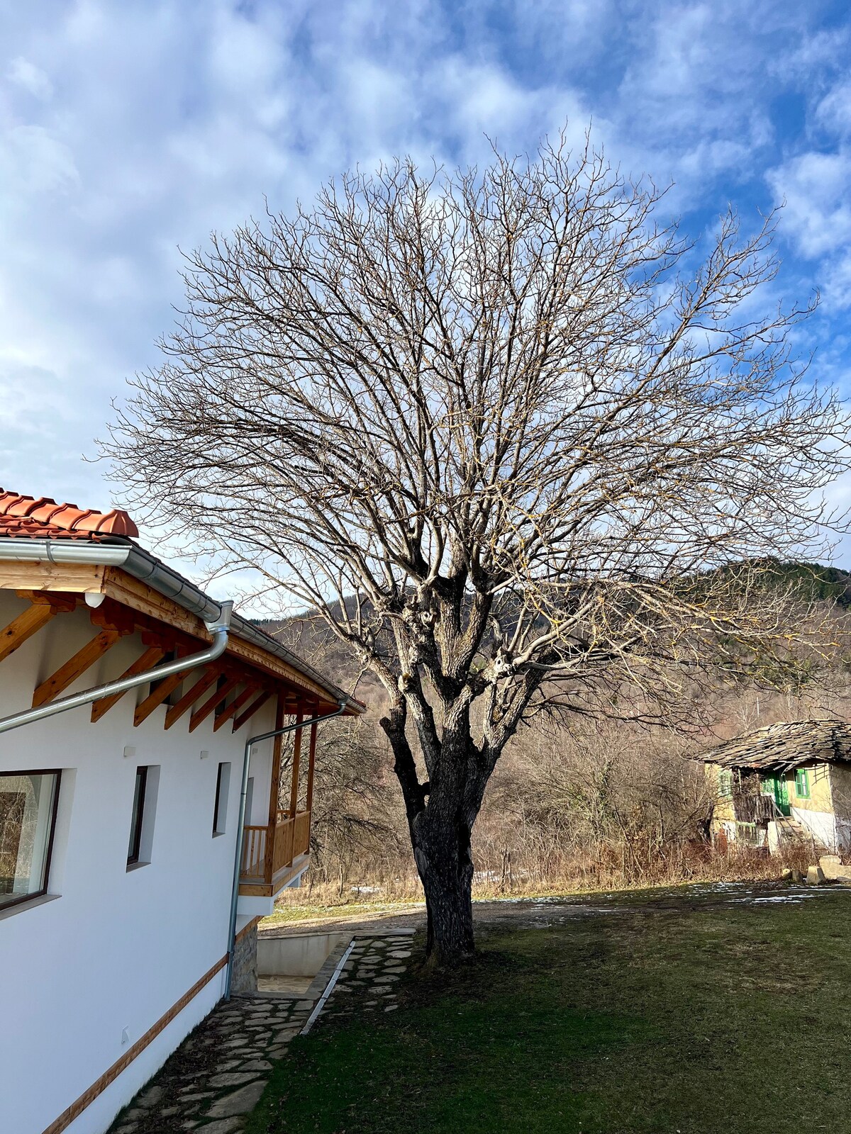 山间别墅，美丽的景色