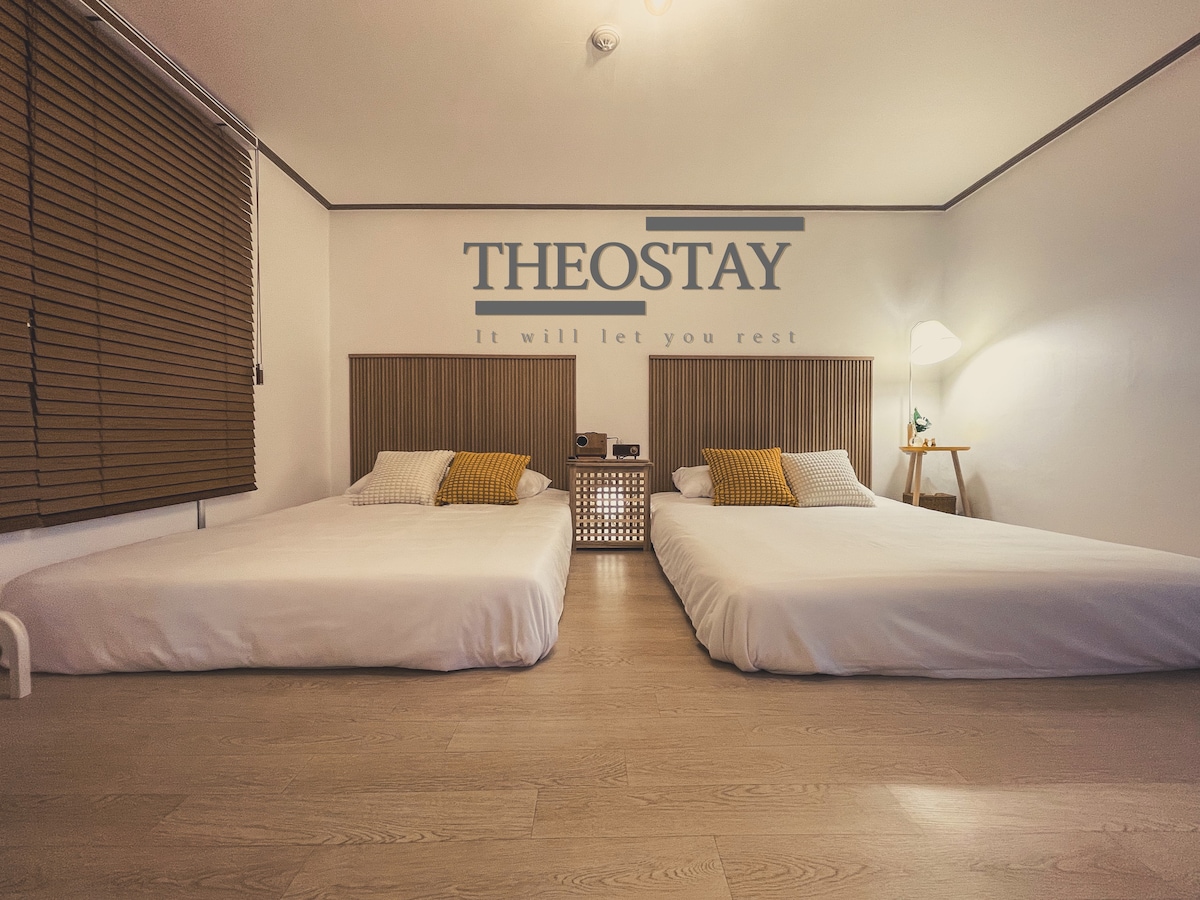 Theostay # Pohang # Yeongildae #婴幼儿#家庭#松岛# POSCO # Porthc #酒店床上用品# Jukdo市场# 6人