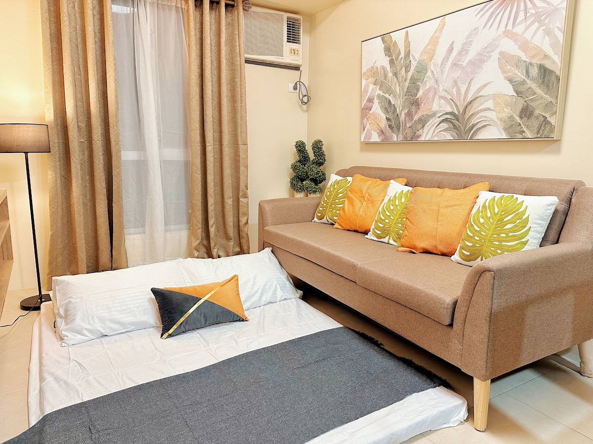 Spacious 1BR 3 beds Cebu IT Park-Pool&Fast Wi-fi