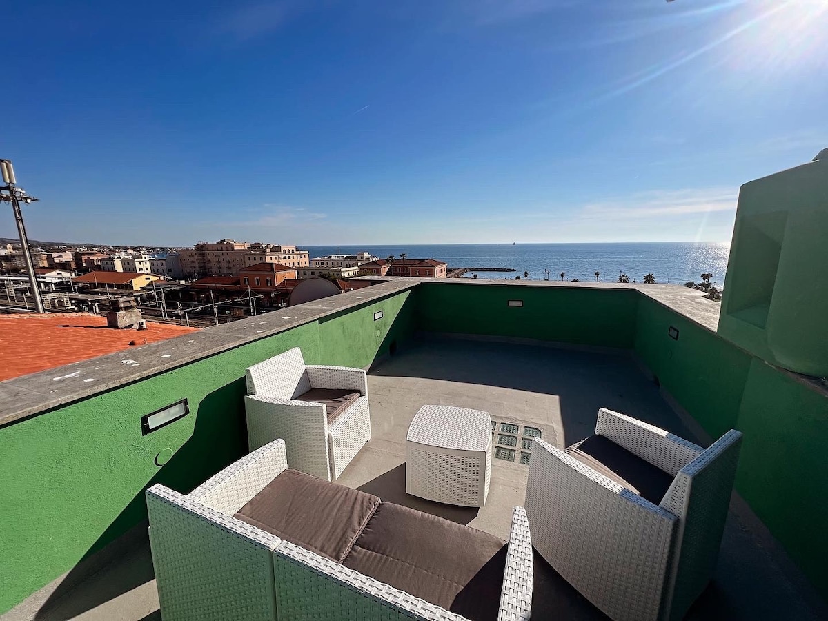 Penthouse with seaview terrace.