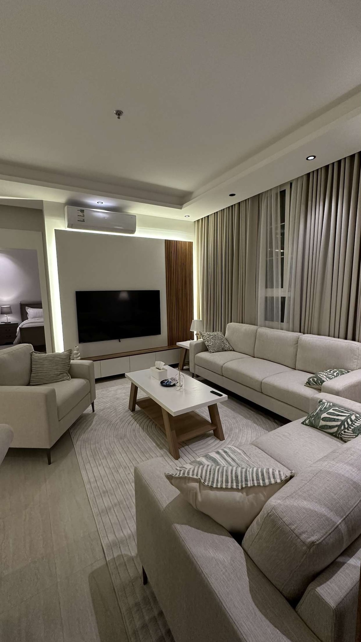 Al-Narges （利雅得）的3间客房公寓和休息室