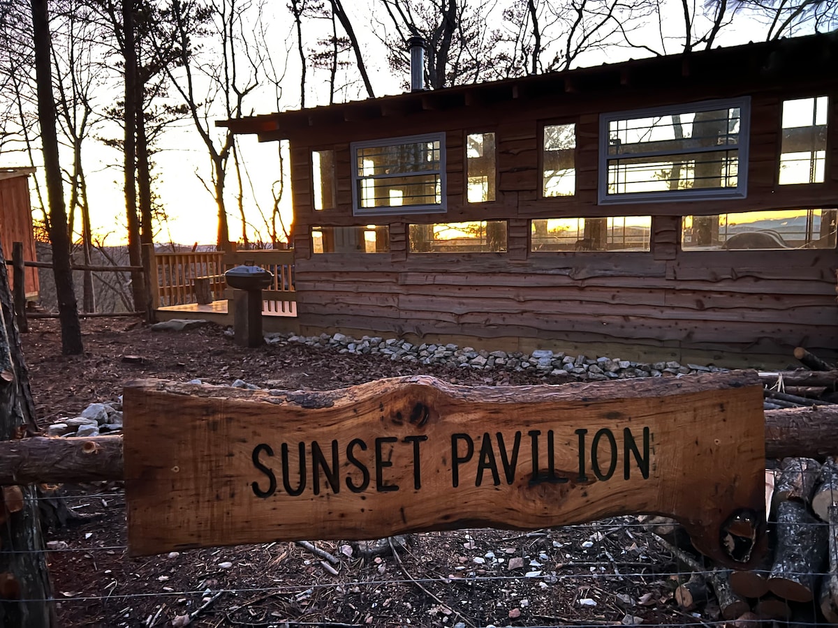 "Sunset Pavilion: Rustic Luxury