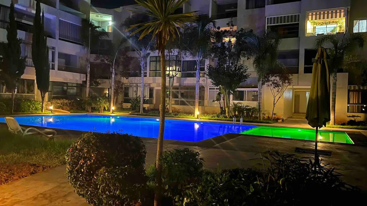 曼苏里亚（ Mansouria ）最佳泳池景观公寓