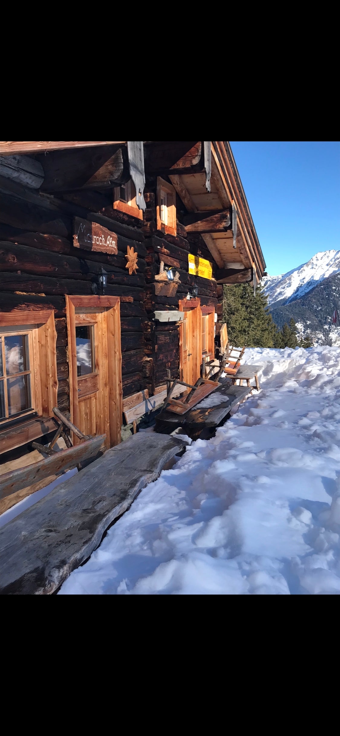 Maurachalm direkt an der Skipiste