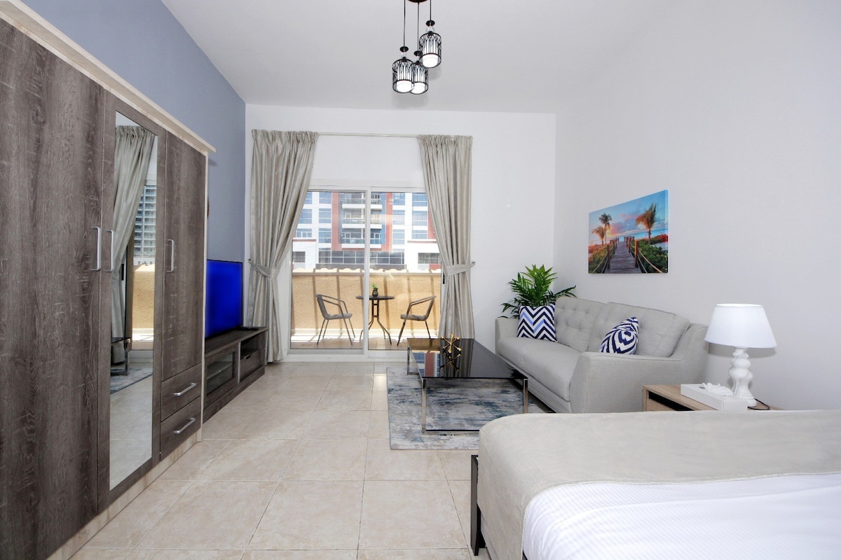 温馨的单间公寓，地理位置优越，靠近迪拜码头