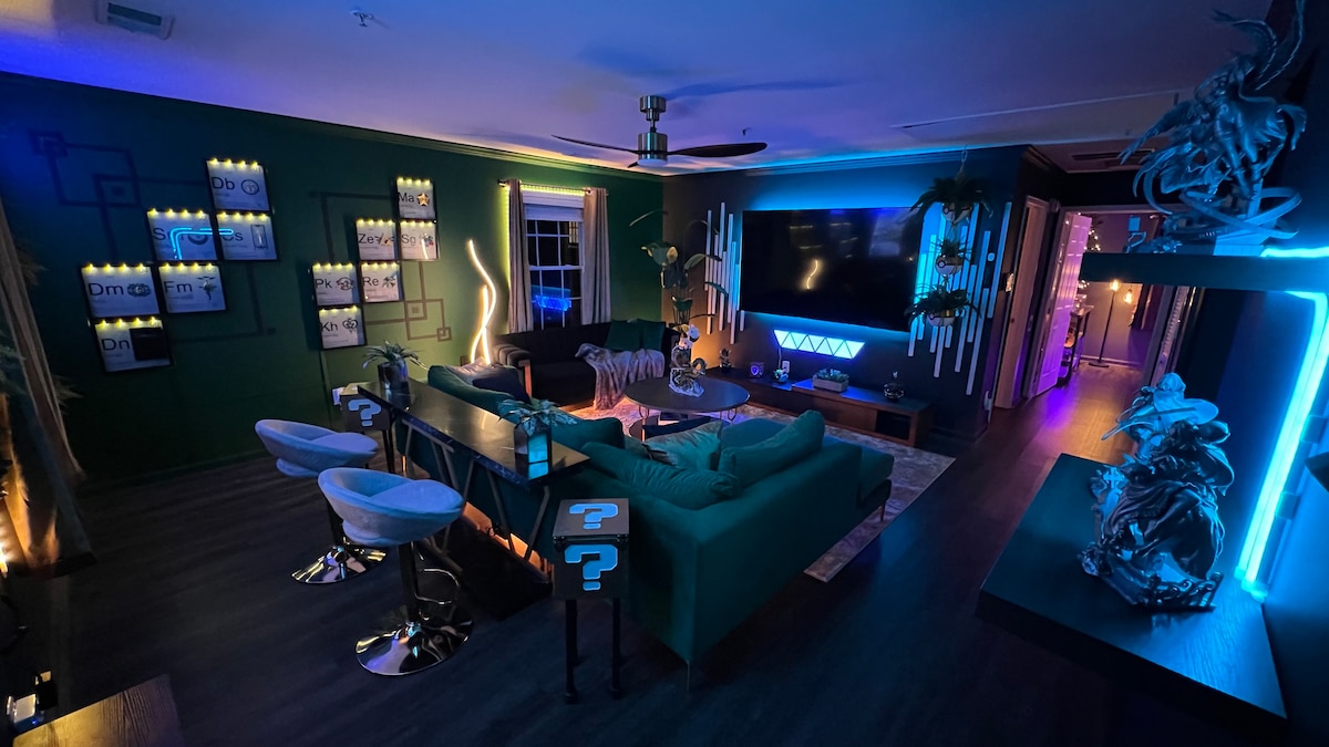 令人惊叹的休息室风格游戏和动漫LED智能家居