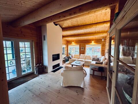 Autentisk bjælke sommerhus