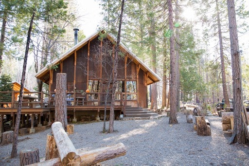 YosemiteFamilyCabin -带Bunkhouse的主要小木屋
