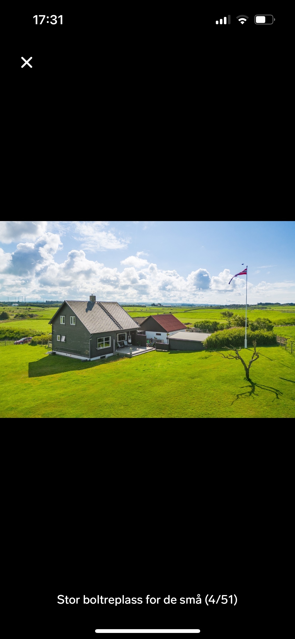 Landlig og rolig enebolig