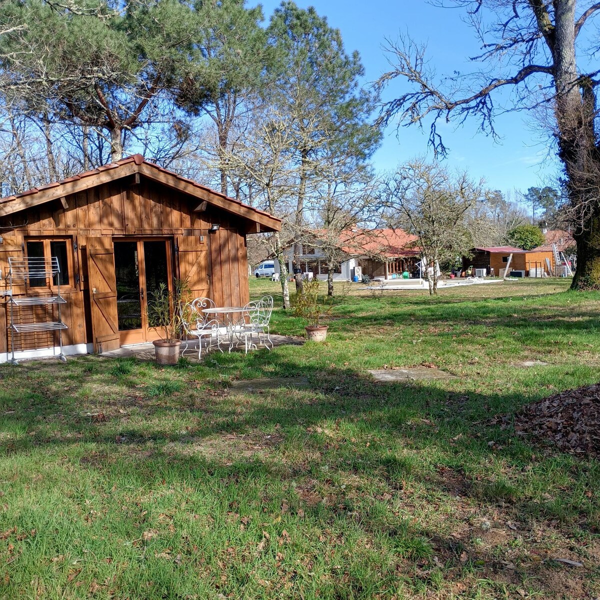 Chalet calme au milieu des pins