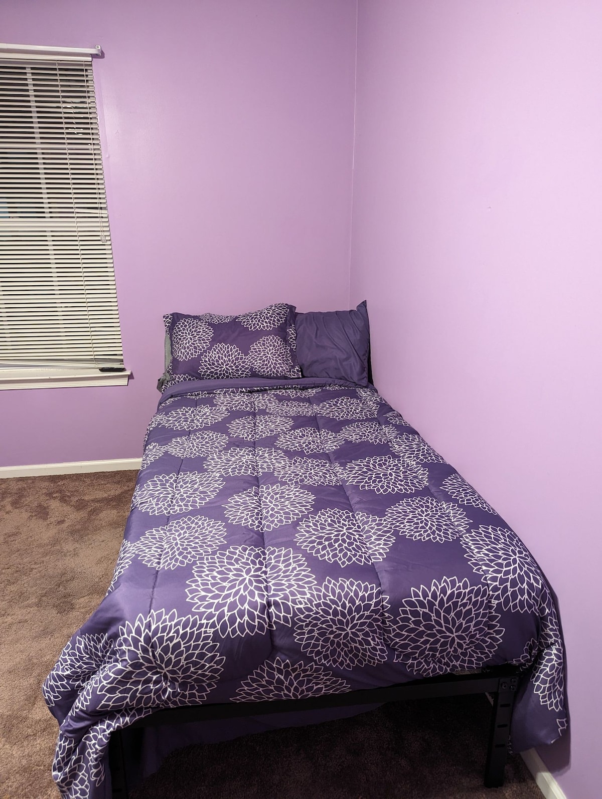 Purple Room with Keyed Entry