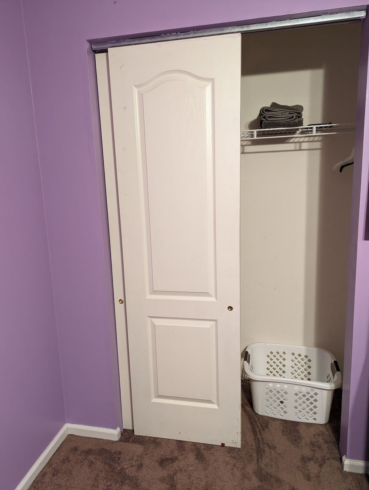 Purple Room with Keyed Entry