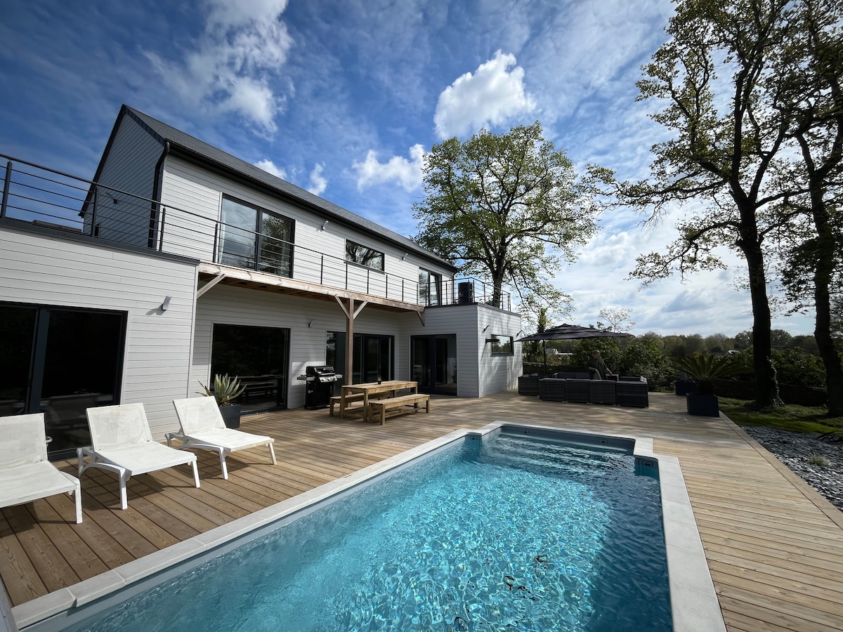 Villa piscine Baie Mont StMichel