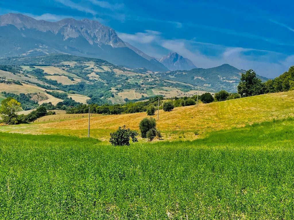 Surrounded by Abruzzo mountains