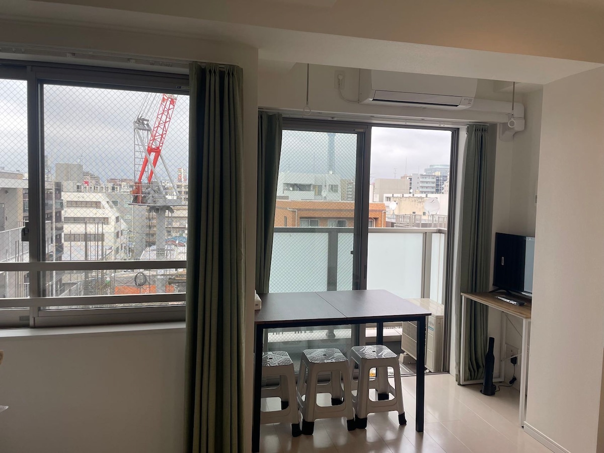 SkyHotel Kikukawa 701 2minutes walk from station