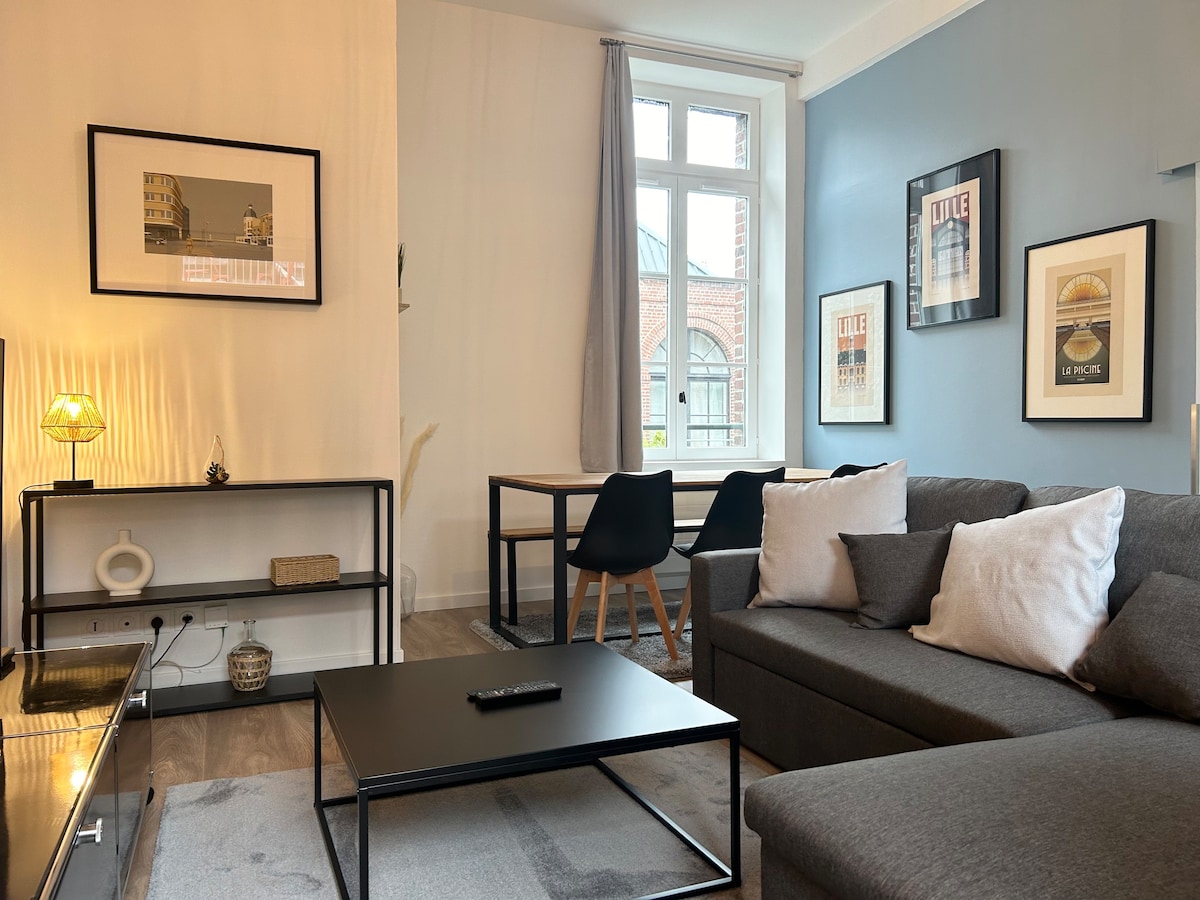 Vieux-Lille翻修的单卧室公寓