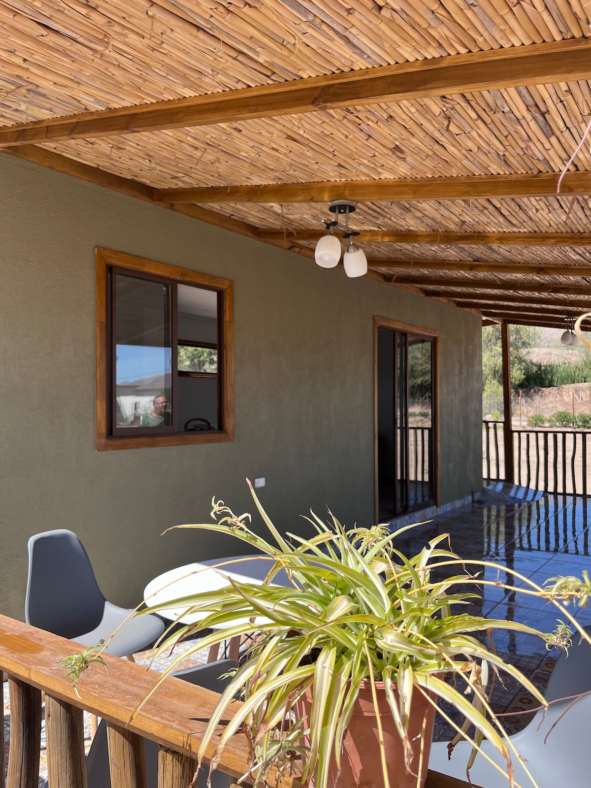 Casa cabaña con terraza “El Durazno”