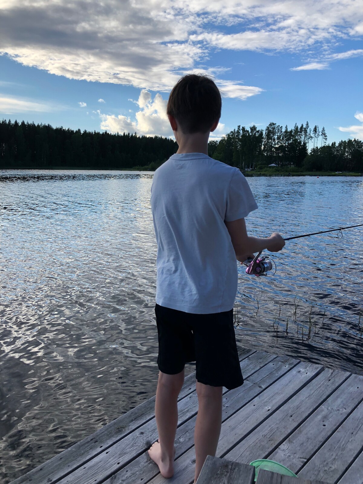 Lilla röda stugan vid havet