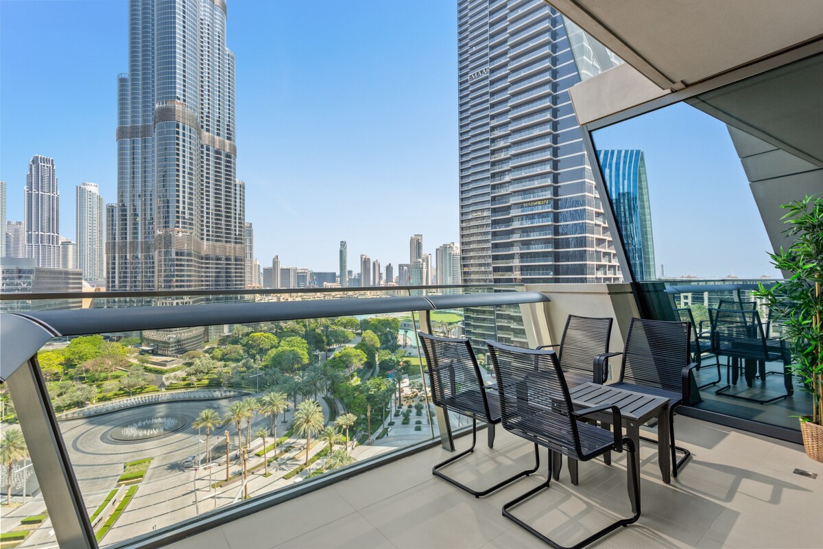 Burj Khalifa View; Access to Dubai Mall - Lux 1BR