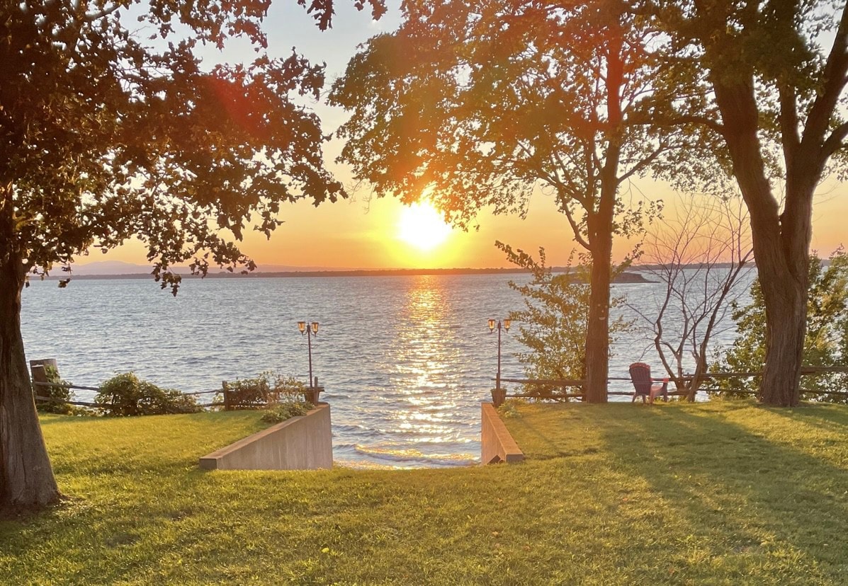 View eclipse on Lake Champlain