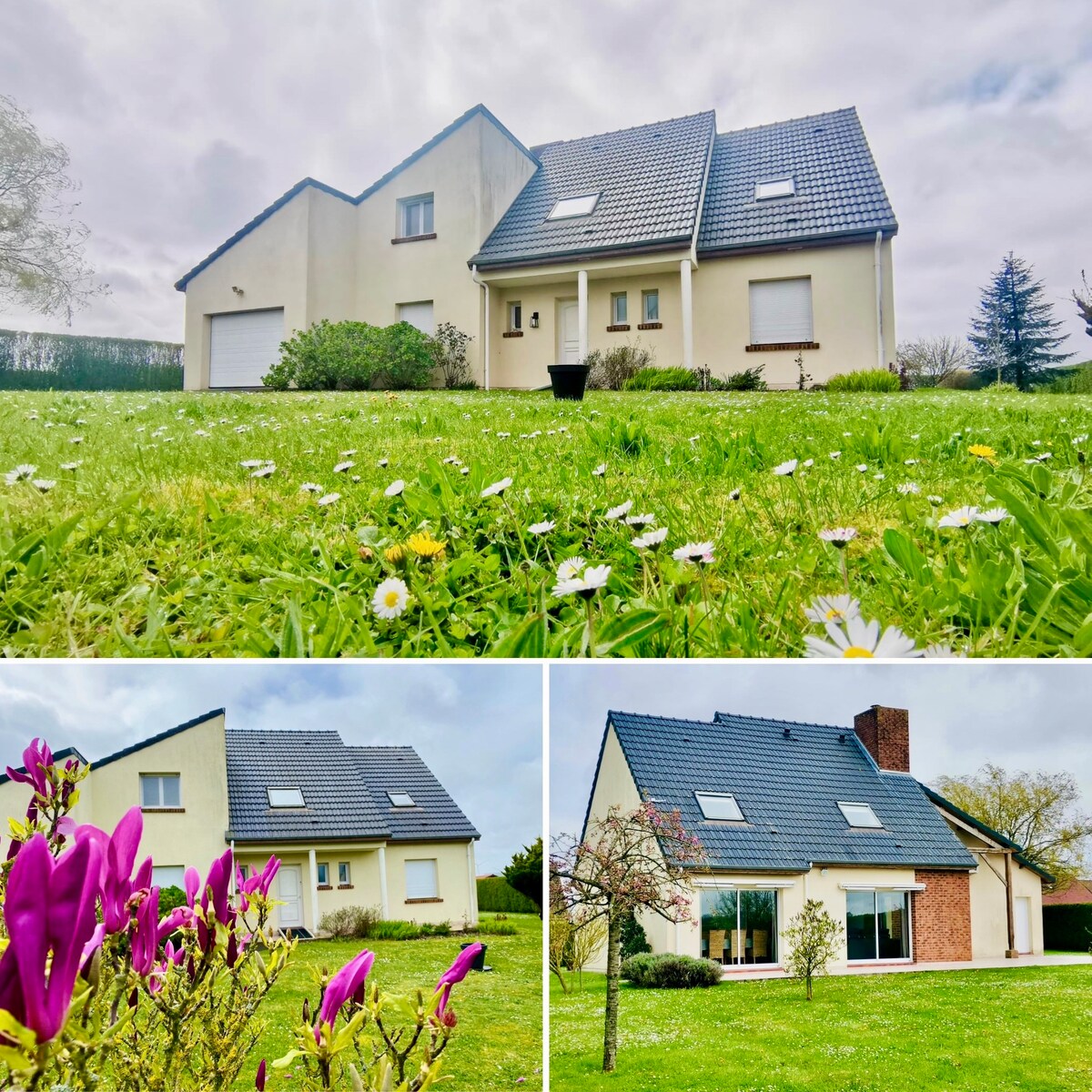 Pavillon familial avec beau jardin.