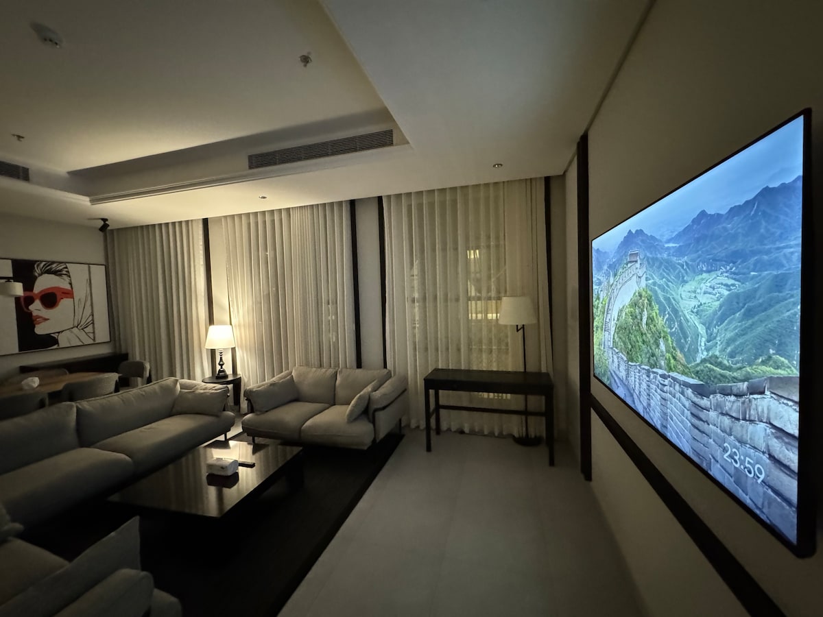 大公寓|自助入住 （健身房和游泳池）智能电视。