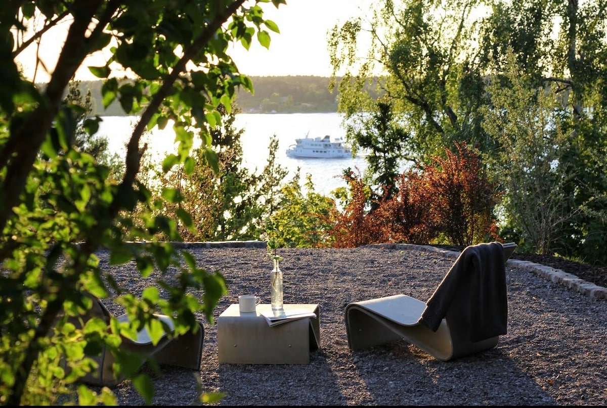 lyxig hus i Stockholms skärgård