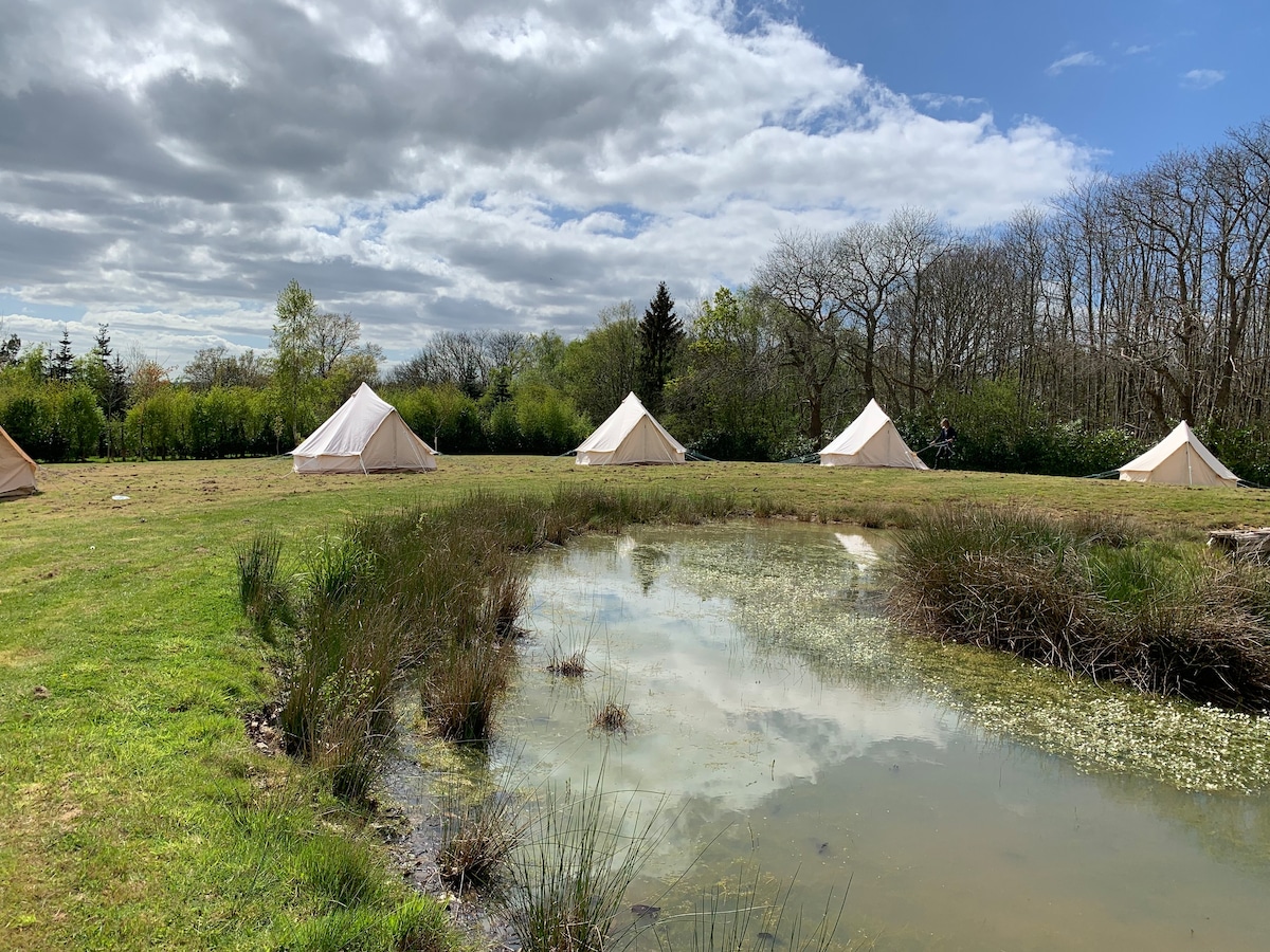 15 Bell Tents with double beds
