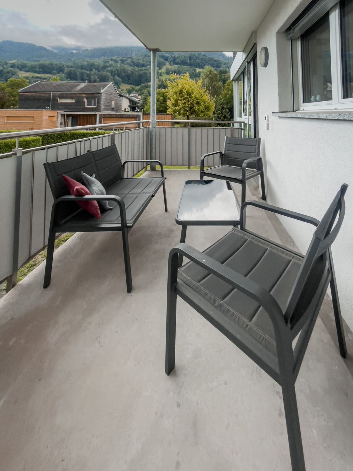 Appartment with mountain view.