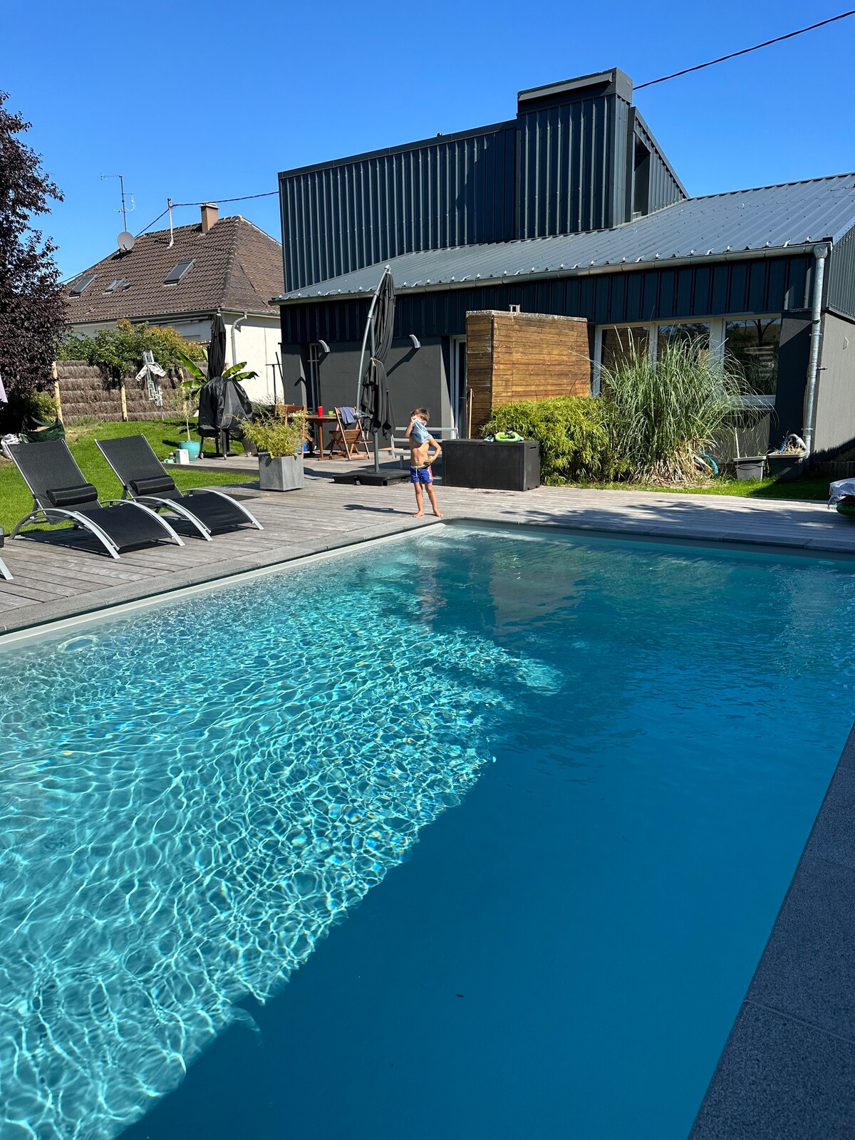 Maison individuelle avec piscine